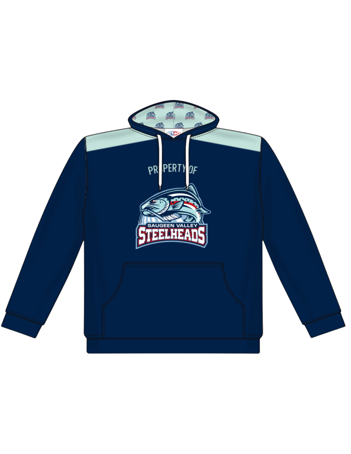 Custom Sublimated Hoodie-Saugeen Valley Steelheads