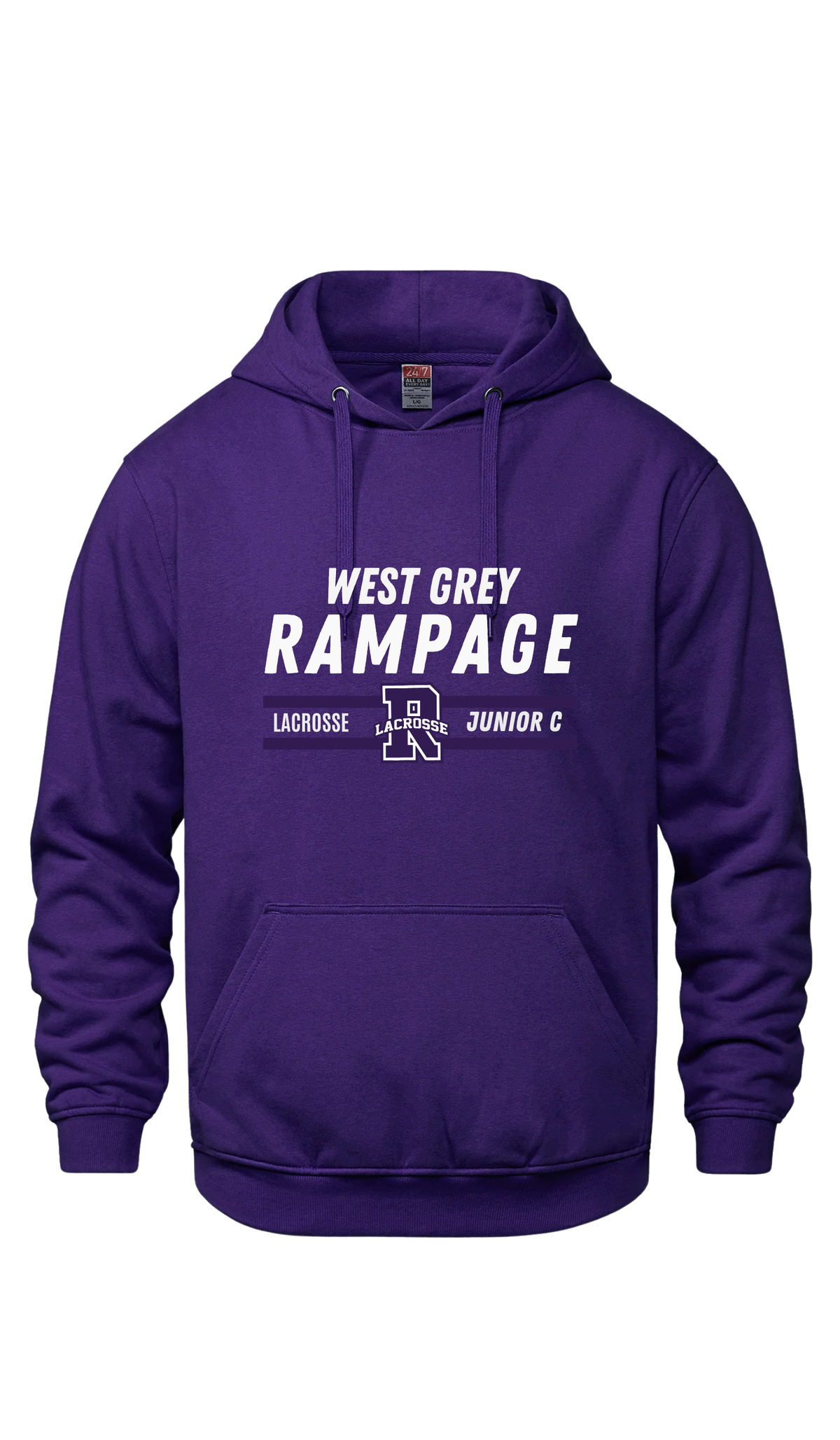 Hooded Sweatshirt- Rampage JR C Lacrosse