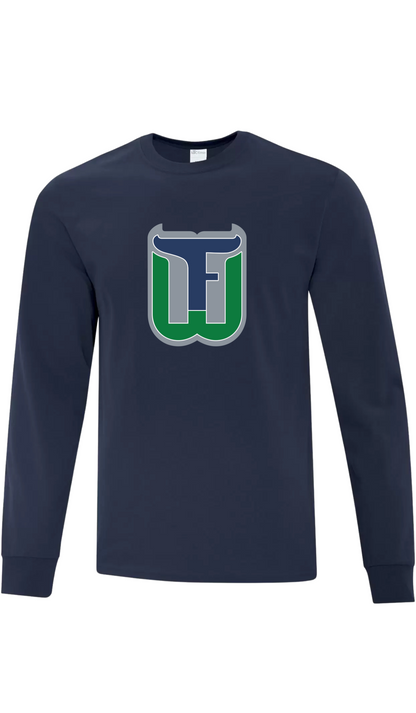 Adult Original Emblem Cotton Long Sleeve - Fergus Whalers