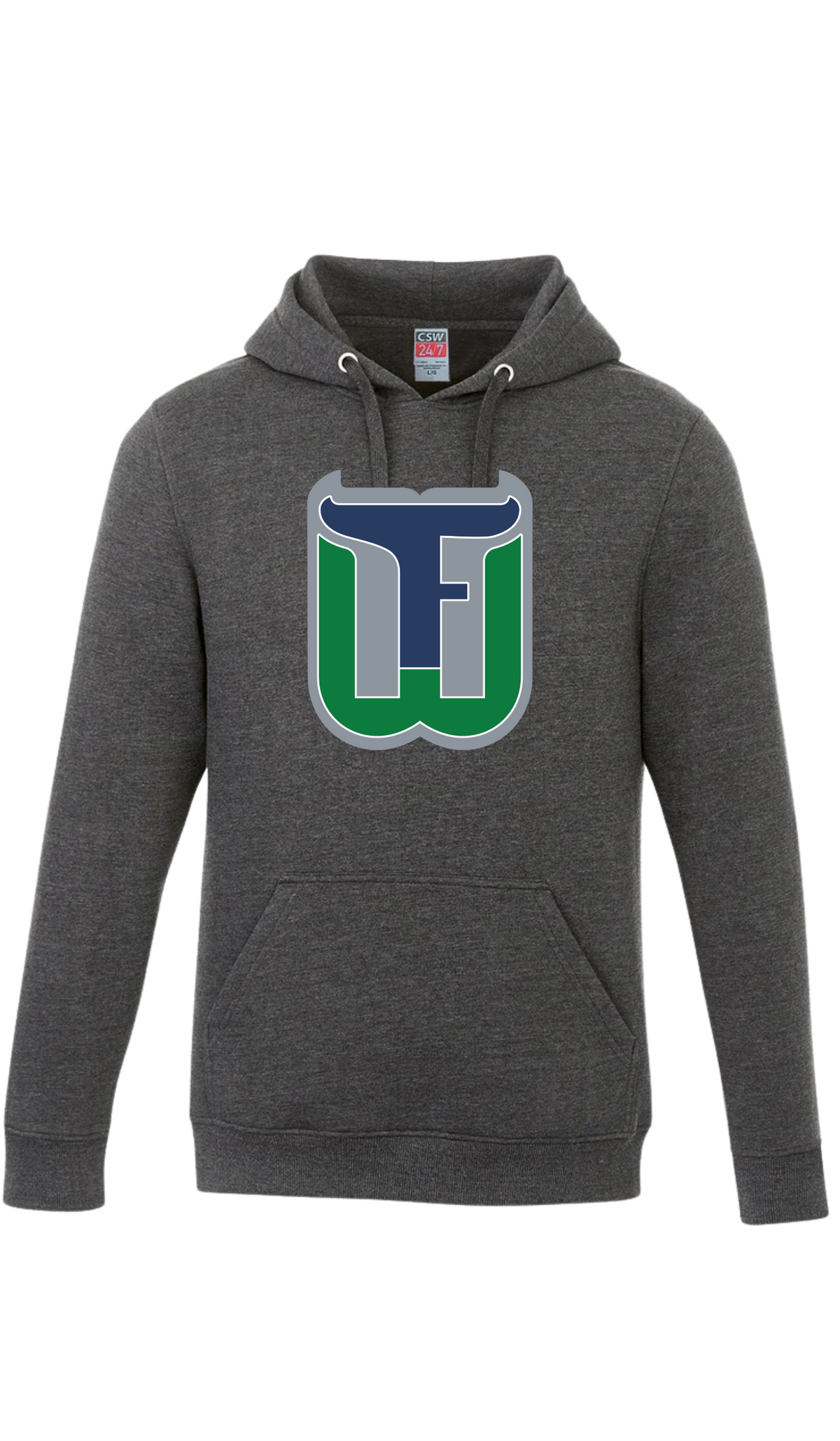 Adult Original Emblem Hooded Sweatshirt - Fergus Whalers