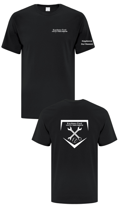 Left Chest Cotton T-Shirt- Kaydance Ford Athletics & Trades Foundation