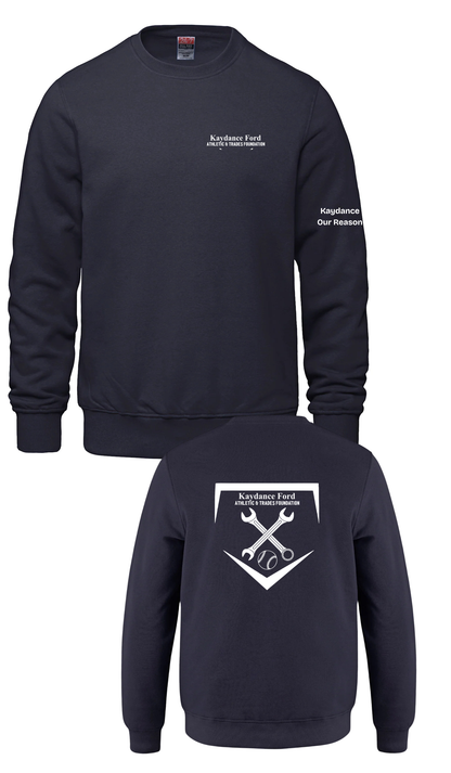 Left Chest Crewneck- Kaydance Ford Athletics & Trades Foundation