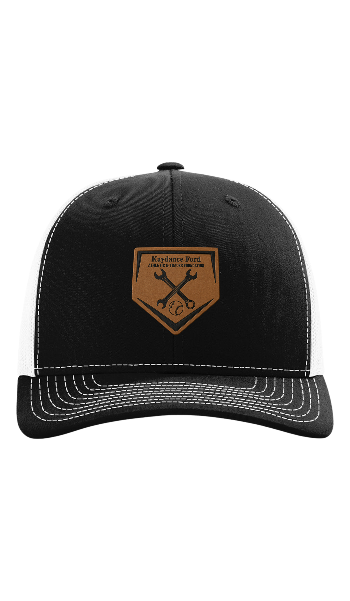 Leather Patch Trucker Cap - Kaydance Ford Foundation