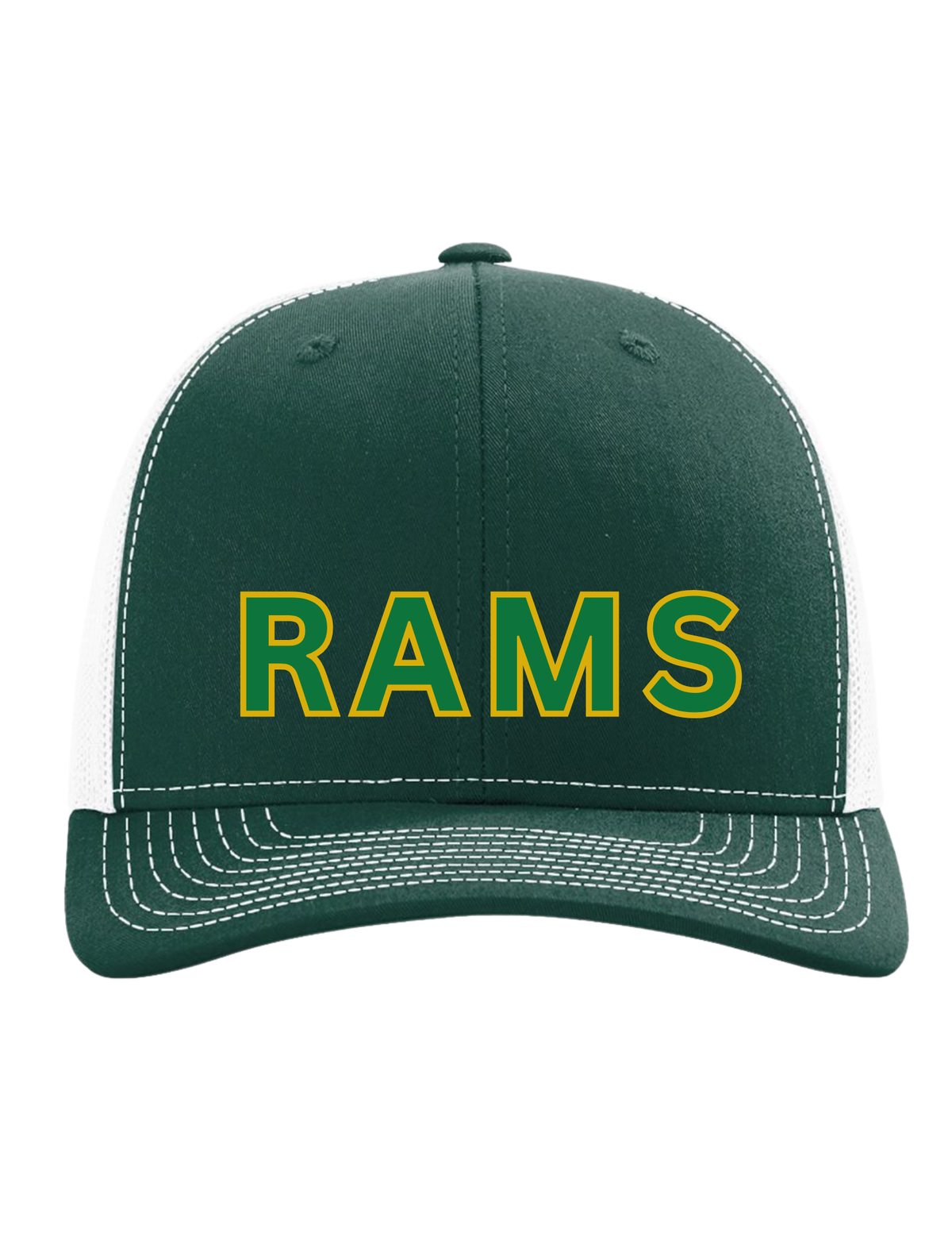 RAMS text Trucker Cap - Mount Forest Rams
