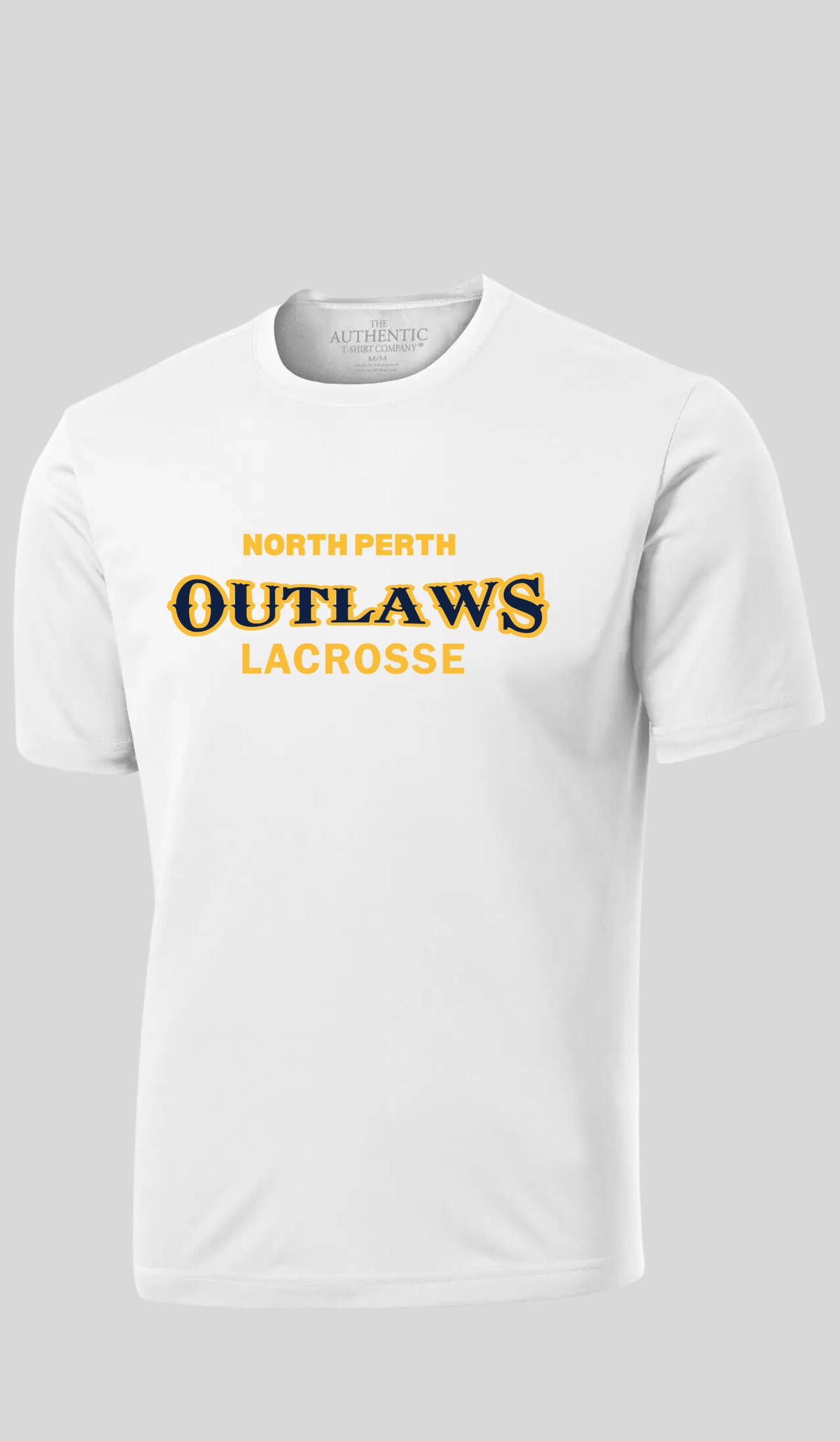 Text Logo Polyester T-Shirt -North Perth Outlaws