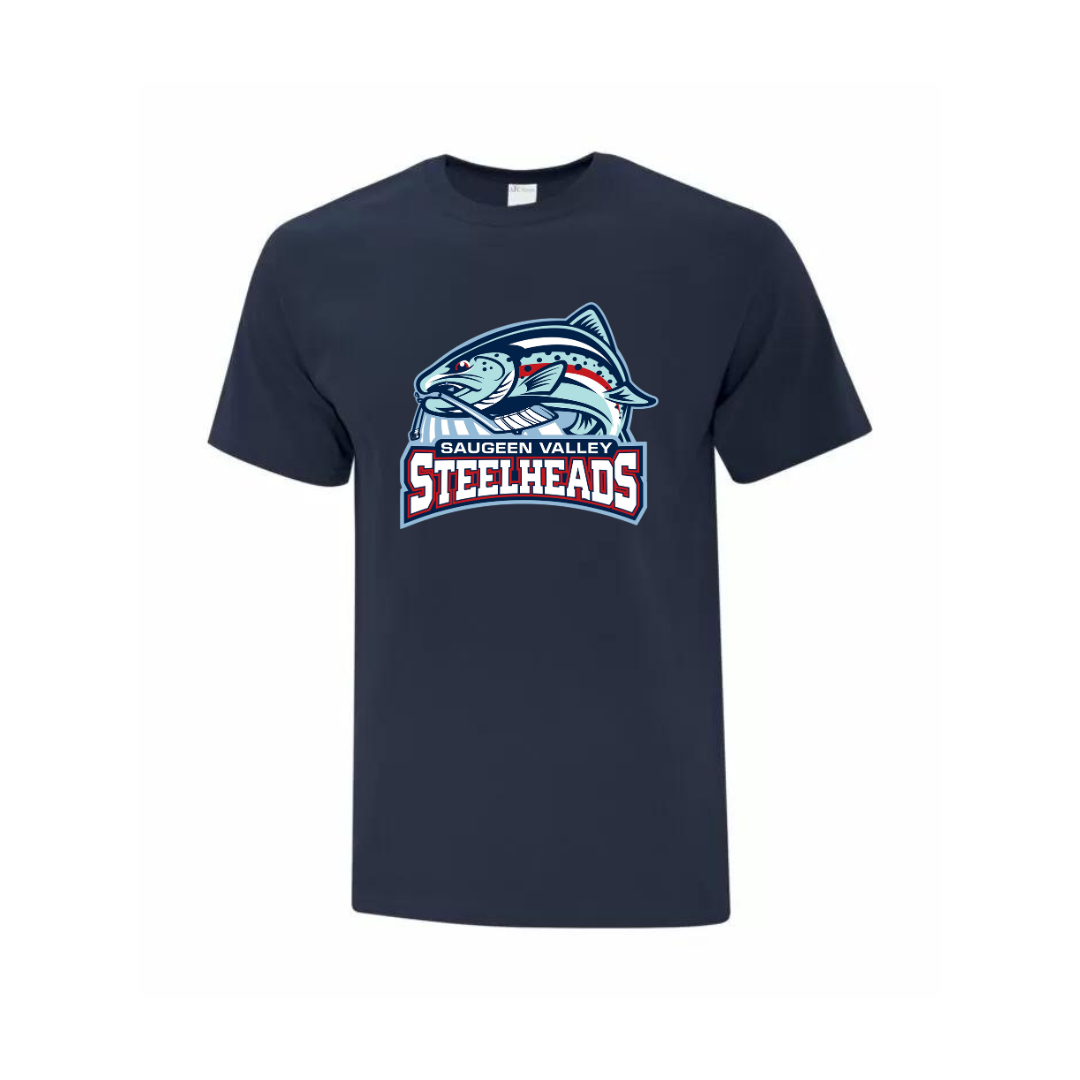 Cotton Full Chest T-Shirt - Saugeen Valley Steelheads