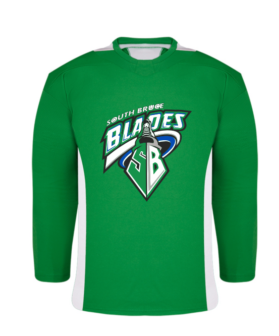 Practice Jersey with Name and Number on Back- [South Bruce Blades]