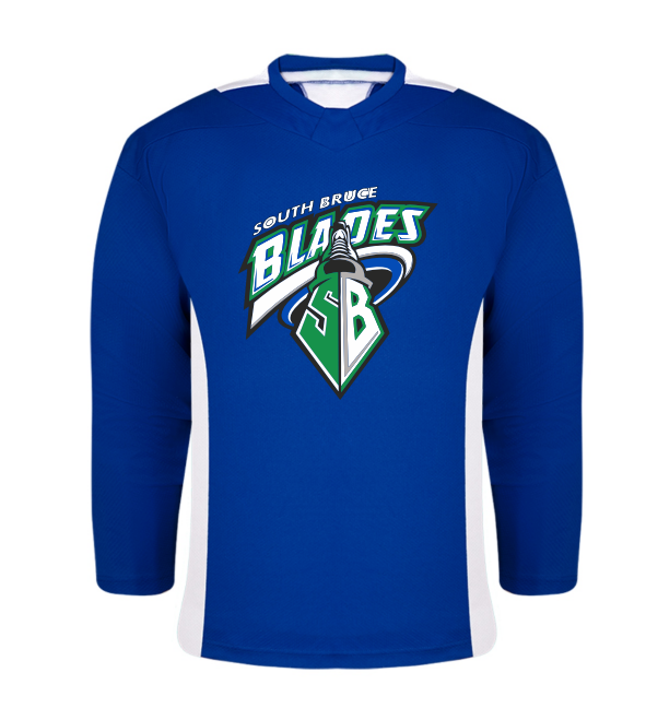 Practice Jersey with Name and Number on Back- [South Bruce Blades]