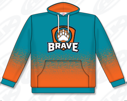 Custom Sublimated Hoodie- Bruce Brave